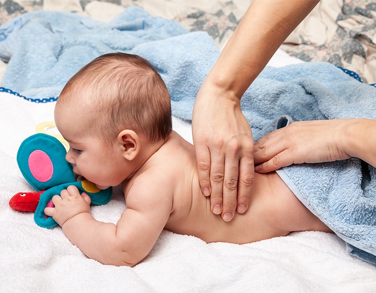 Family chiropractic includes adjusting babies.