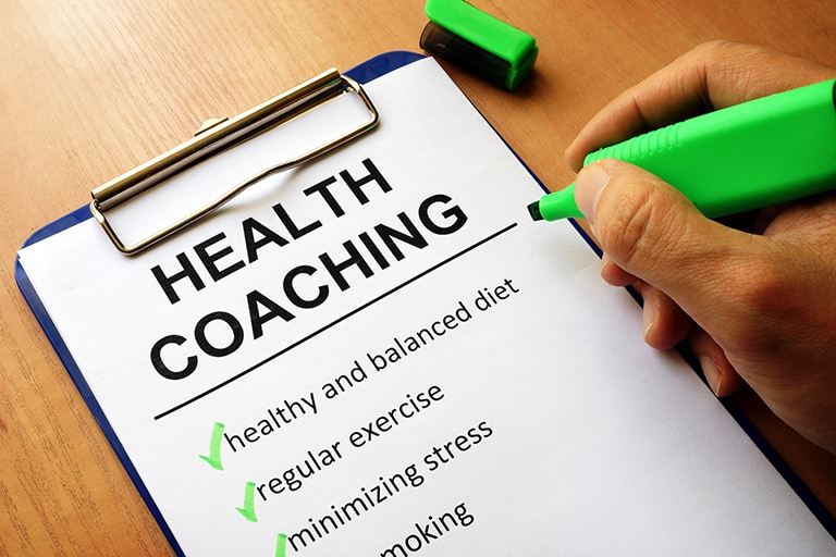 Health Coaching checklist for healthy eating and habits.